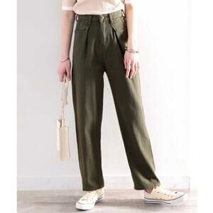 Classical Elf Minimalist High-Waisted Semi-Wide Japenese Made Khaki Pants